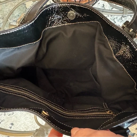GUCCI Black Dialux Britt Hobo In EUC - Picture 12 of 13